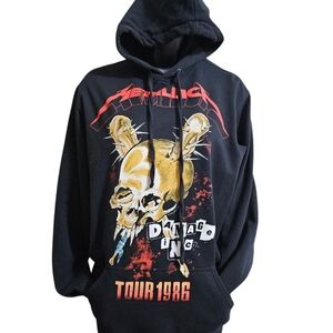 Metallica Damage Inc Tour 1986 Black Pullover Hoodie